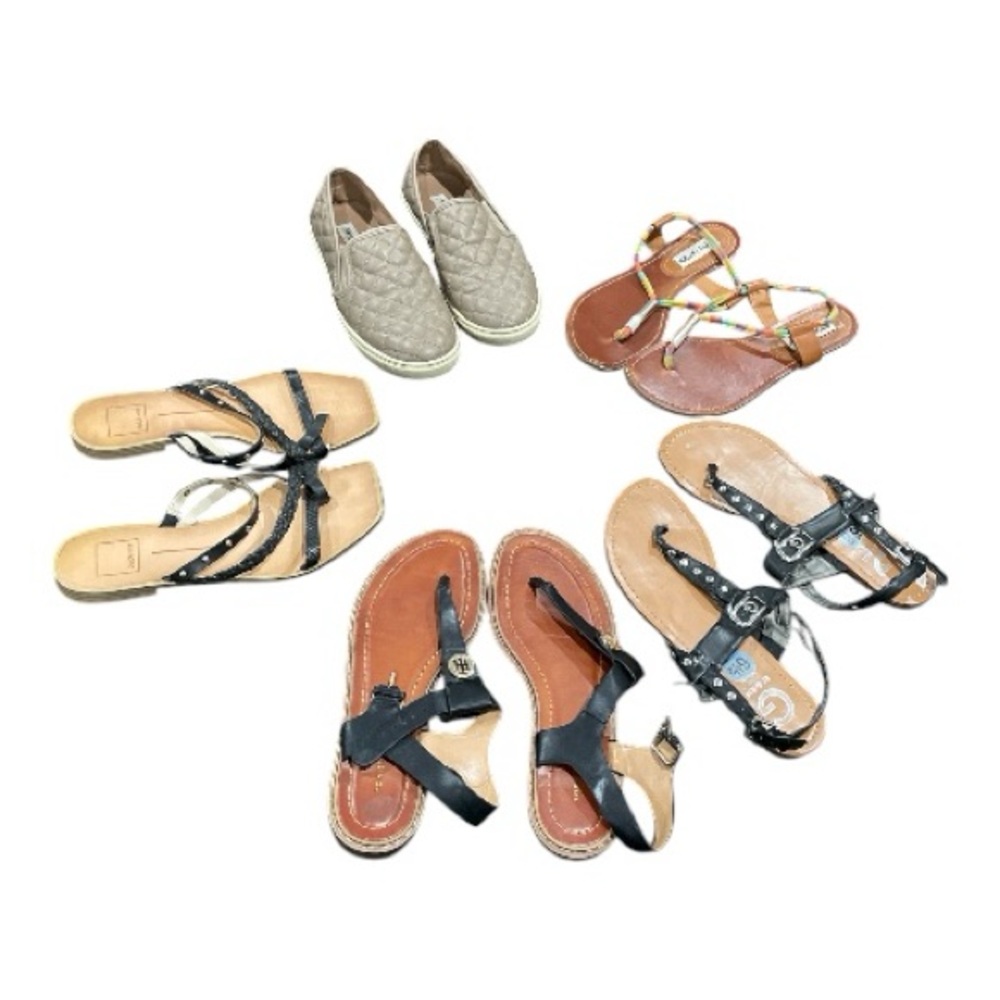 Bundle of Stylish 4 Pair of Sandals and 1 Pair of Sneakers
